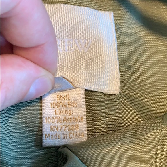 J Crew Collection Silk Green Cocktail Dress Sz. 2p - Picture 4 of 7
